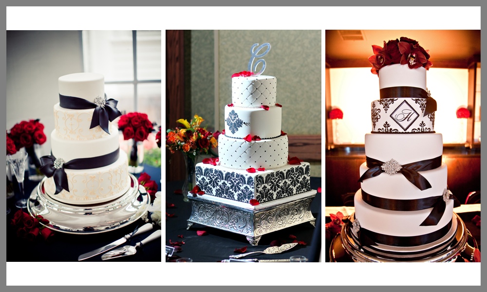 She too has designed some beautiful black and white cakes for her clients